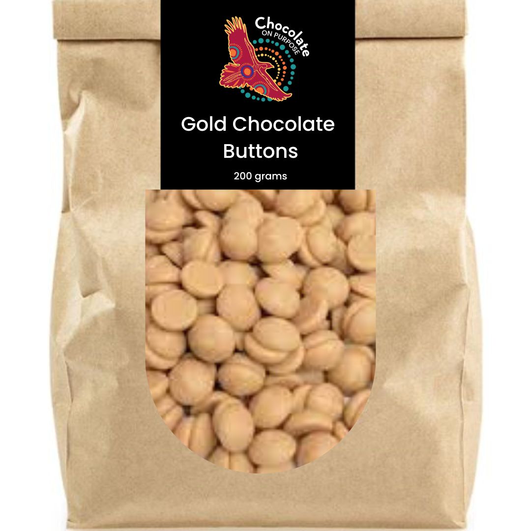 Chocolate On Purpose Gold Chocolate Buttons- 200g