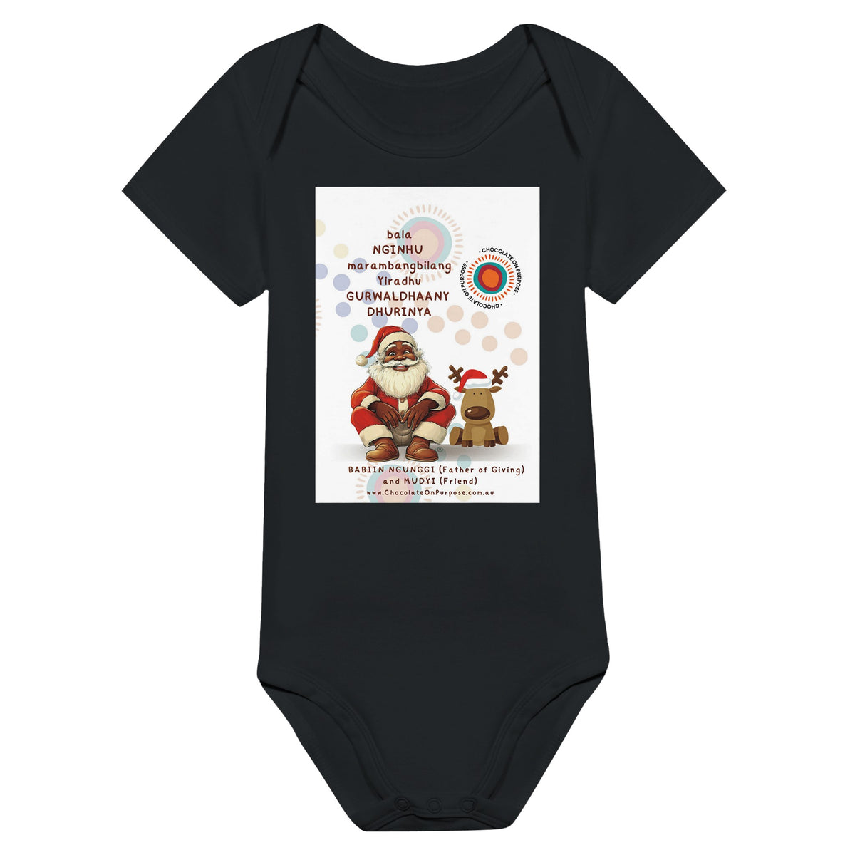 Classic Christmas Baby Short Sleeve Bodysuit