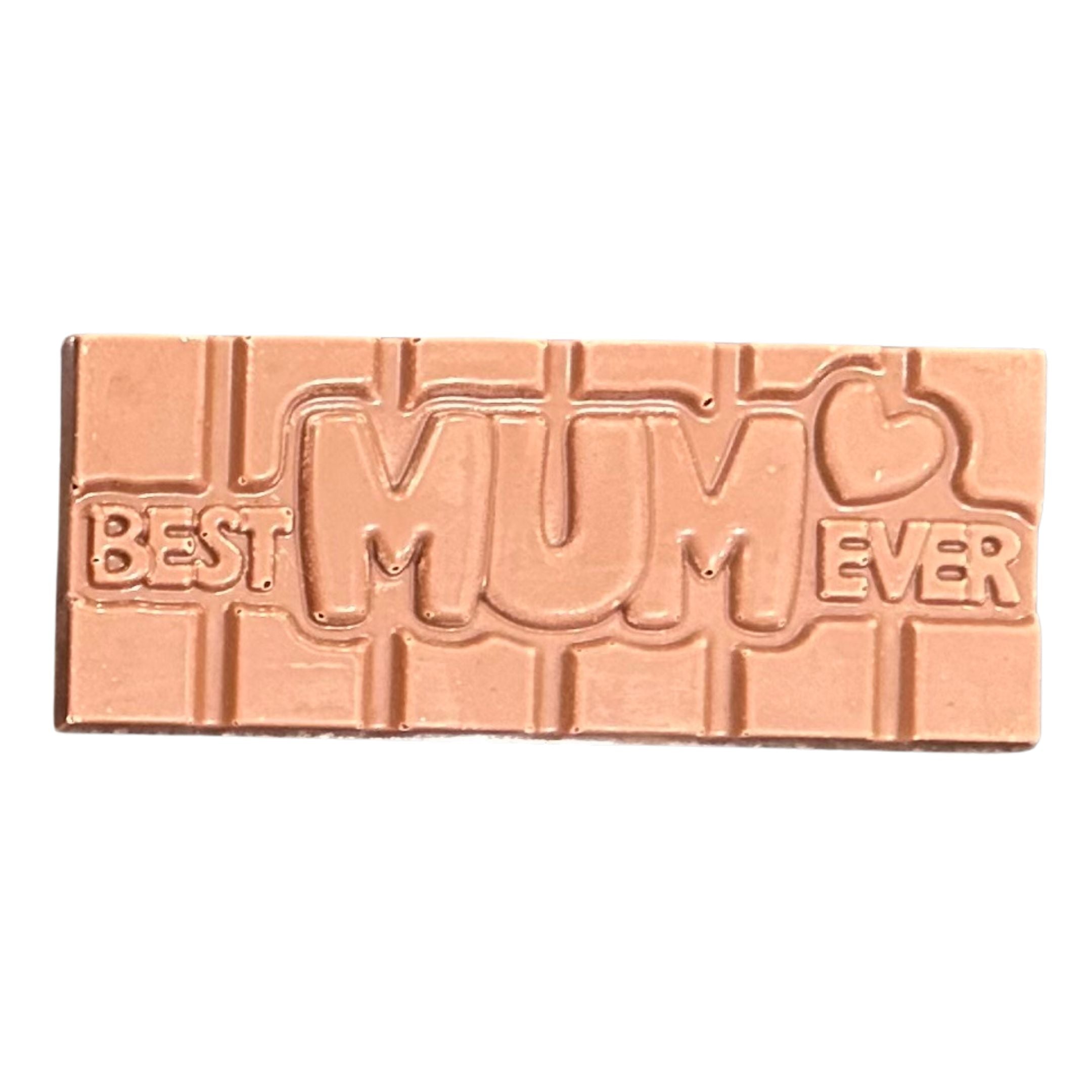 Chocolate On Purpose Dark Chocolate with Munthari (Muntrie Berry) Mother's Day chocolate bar embossed with message, 