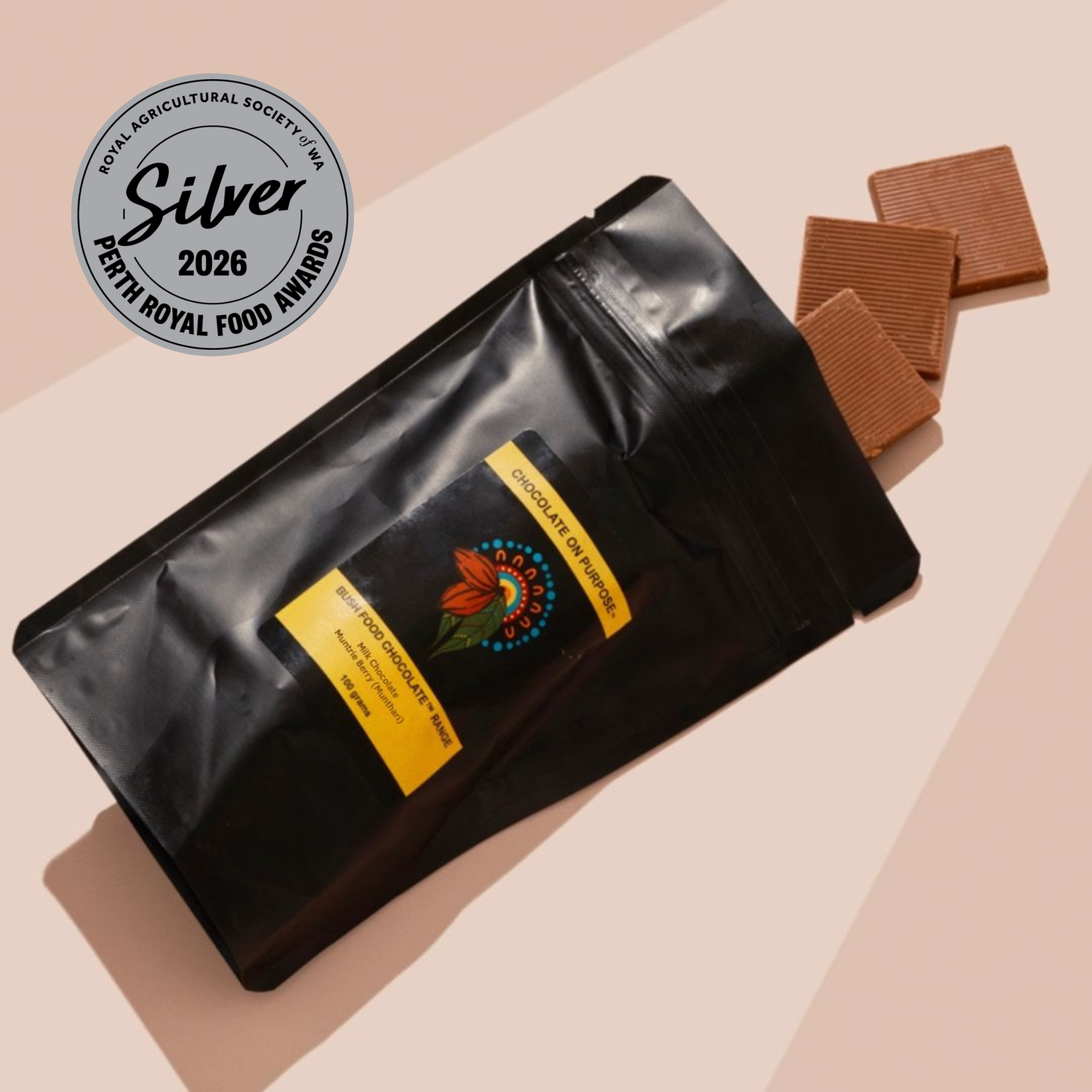 Milk Chocolate with Muntrie Berry (Munthari)