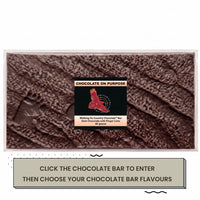 Chocolate On Purpose Dark Chocolate with Gulalung- Finger Lime- with instructions to CLICK BAR to enter and choose chocolate bar flavours
