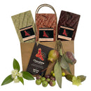 NAIDOC 2026 gift bag with three Walking On Country bush food chocolate bars - white, milk and dark - aboriginal chocolate gifts Australia - Chocolate On Purpose