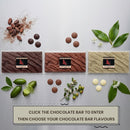 Three Walking On Country bush food chocolate bars with native finger lime, muntrie berry and lemon myrtle botanicals - artisan indigenous chocolate Australia - CLICK BAR to choose flavours- Chocolate On Purpose NAIDOC 2026